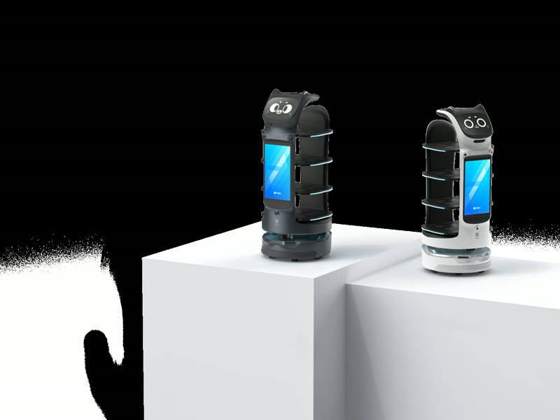 BellaBot Pro, side by side
