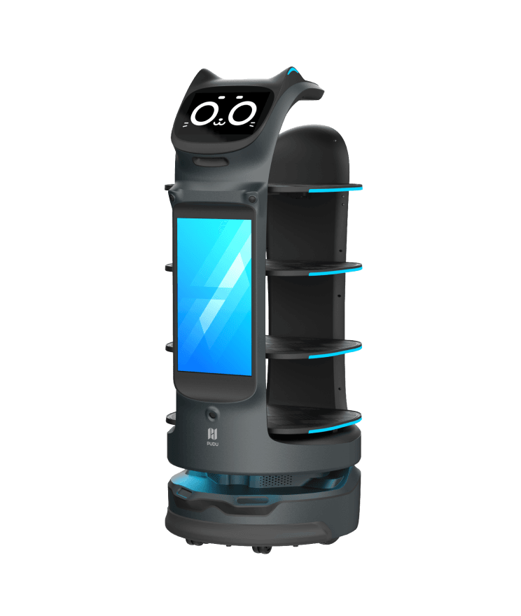 Pudu BellaBot Pro delivery robot, front view